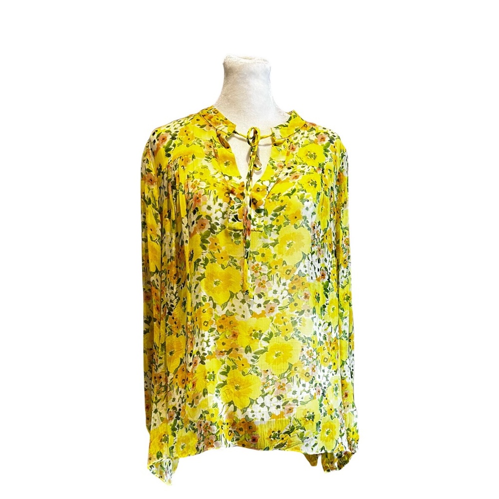 Shoshanna Yellow Floral Blouse